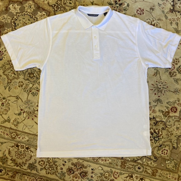 Men's Cutter & Buck White CB DryTec Golf Polo Shirt XL - Picture 1 of 10